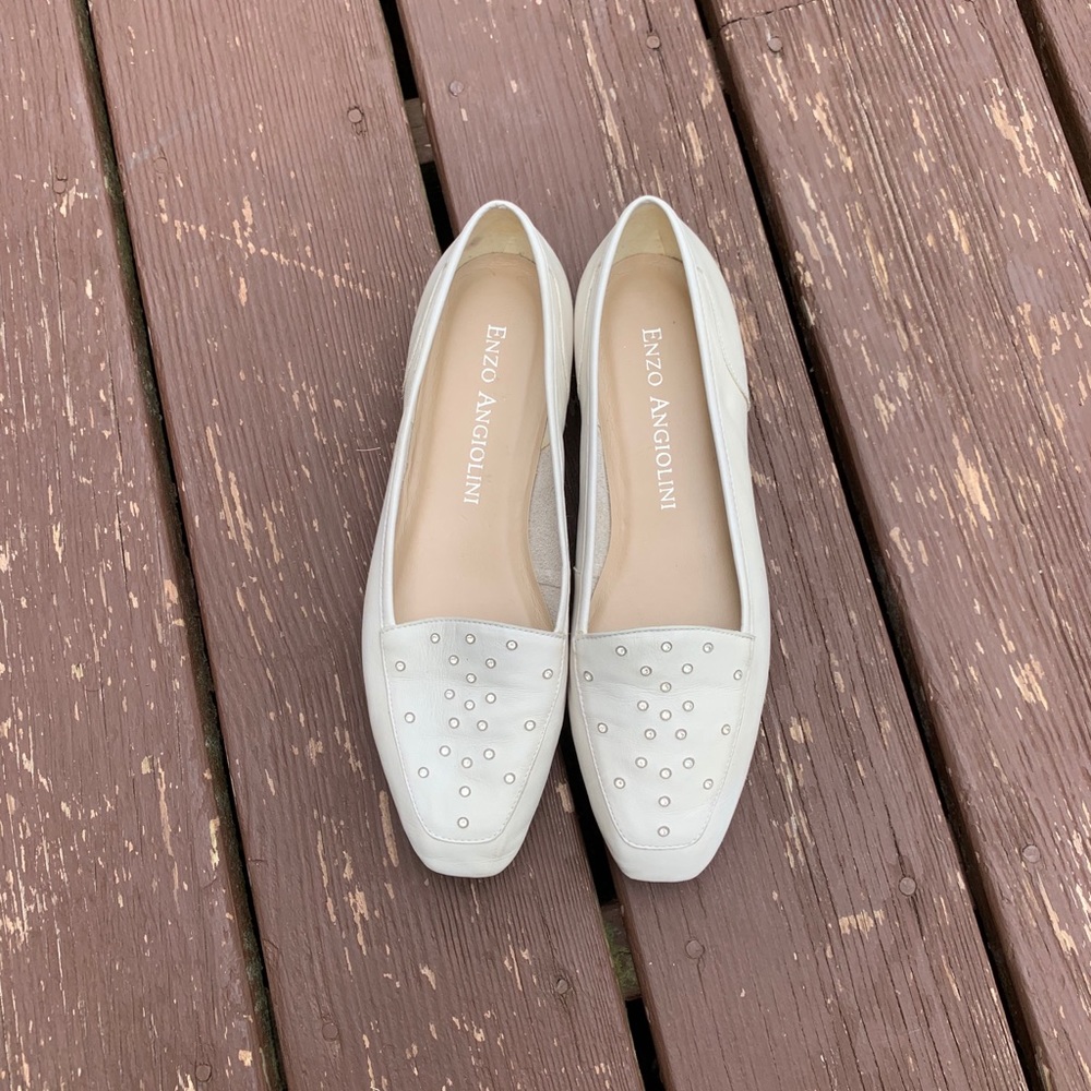 Enzo Angiolini Studded Flats